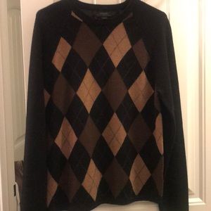 Men’s express sweater argyle print small